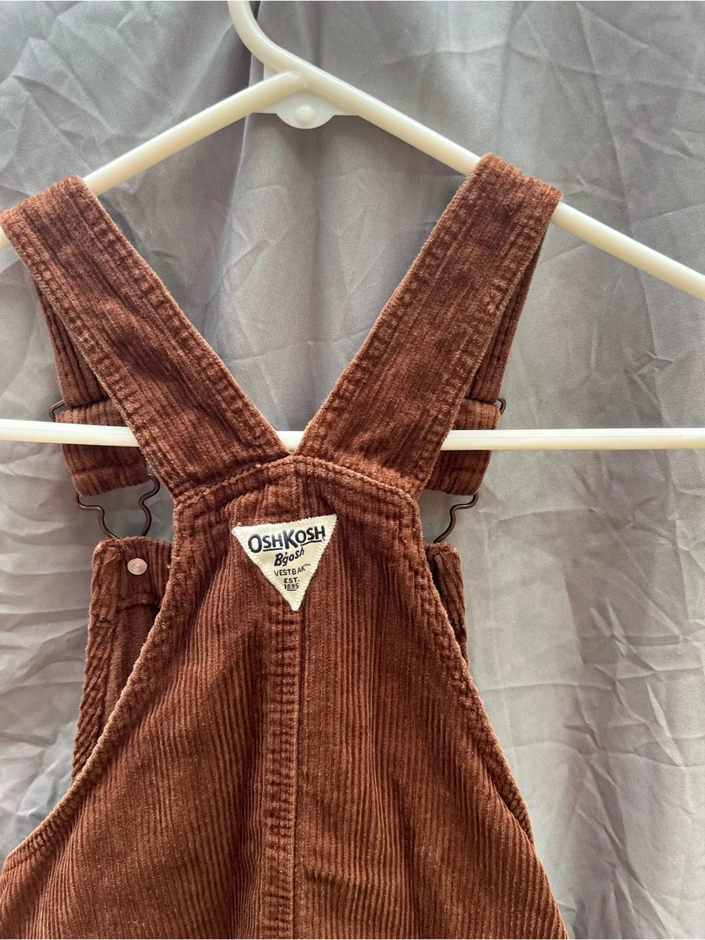 OshKosh B'gosh Brown Corduroy Overall Dress